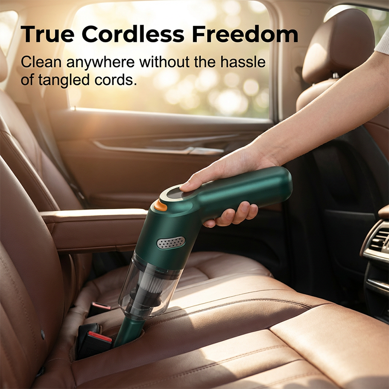 🔥50K+ SOLD🔋High-Power Cordless Vacuum Cleaner Kit for Car🚗Strong Suction💨Rechargeable Handheld⚡Full Accessory Car Interior Cleaner