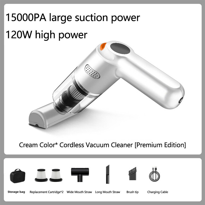 🔥50K+ SOLD🔋High-Power Cordless Vacuum Cleaner Kit for Car🚗Strong Suction💨Rechargeable Handheld⚡Full Accessory Car Interior Cleaner
