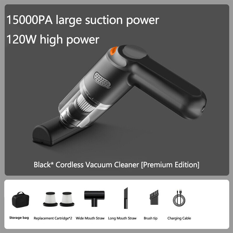 🔥50K+ SOLD🔋High-Power Cordless Vacuum Cleaner Kit for Car🚗Strong Suction💨Rechargeable Handheld⚡Full Accessory Car Interior Cleaner