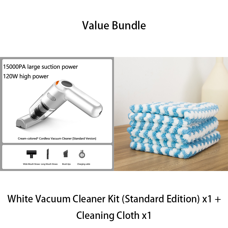 🔥50K+ SOLD🔋High-Power Cordless Vacuum Cleaner Kit for Car🚗Strong Suction💨Rechargeable Handheld⚡Full Accessory Car Interior Cleaner
