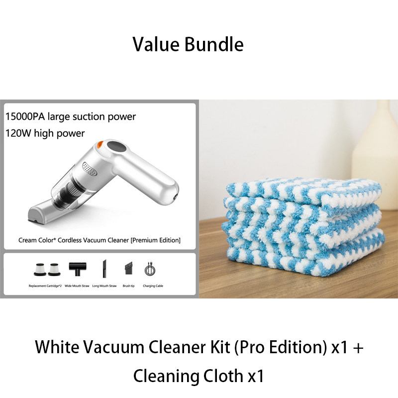 🔥50K+ SOLD🔋High-Power Cordless Vacuum Cleaner Kit for Car🚗Strong Suction💨Rechargeable Handheld⚡Full Accessory Car Interior Cleaner