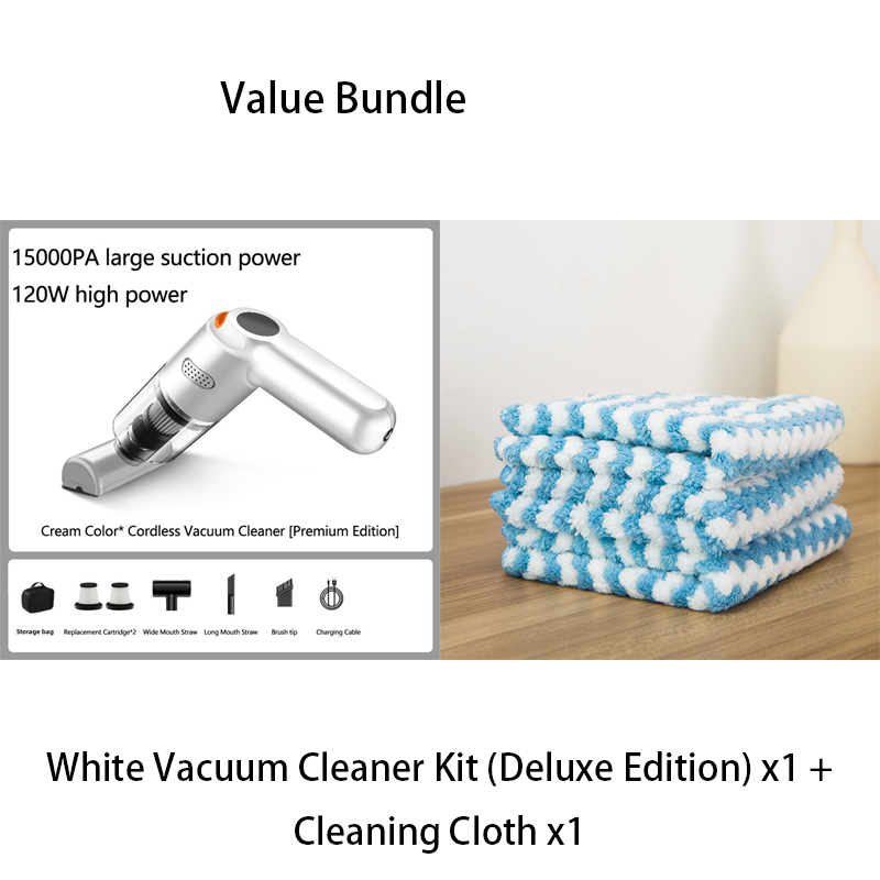 🔥50K+ SOLD🔋High-Power Cordless Vacuum Cleaner Kit for Car🚗Strong Suction💨Rechargeable Handheld⚡Full Accessory Car Interior Cleaner