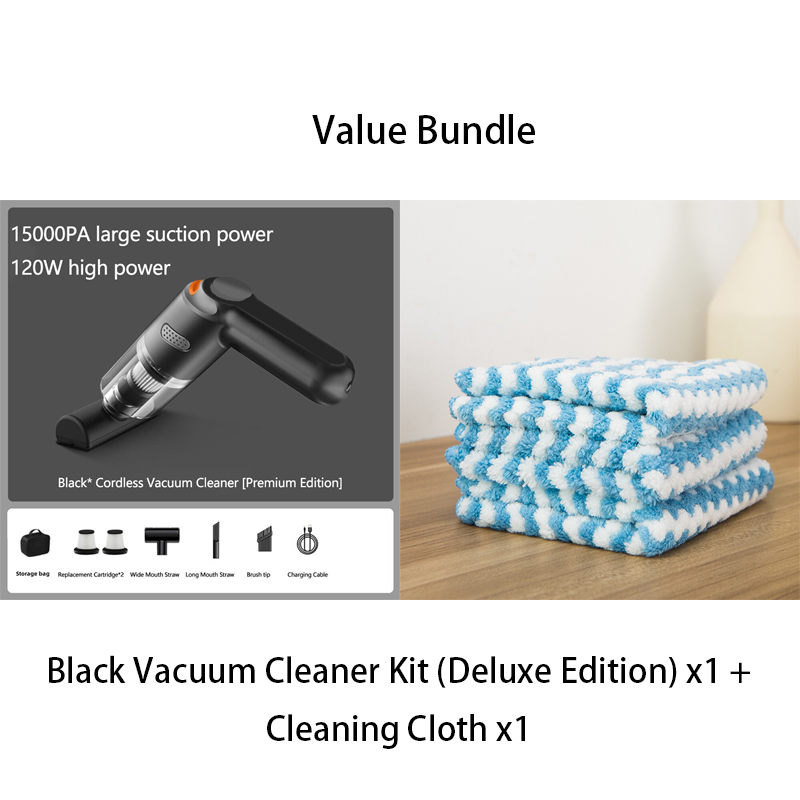 🔥50K+ SOLD🔋High-Power Cordless Vacuum Cleaner Kit for Car🚗Strong Suction💨Rechargeable Handheld⚡Full Accessory Car Interior Cleaner