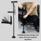 🦯LIMITED-TIME 50% OFF! 💡 Multifunction Folding Walking Cane – Built-In Light, Emergency Alarm, Quad Base & 5-Level Height Adjustment✨