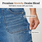 📢📢50% OFF !! ⏰Women's Mid-Rise Bermuda Denim Shorts with Pockets
