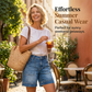 📢📢50% OFF !! ⏰Women's Mid-Rise Bermuda Denim Shorts with Pockets