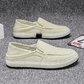 Men's Casual Linen Shoes Lightweight Summer Slip-on Lazy Loafers