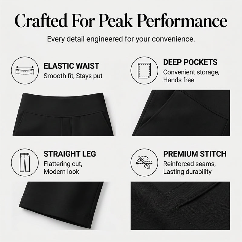 Women's High-Waisted Wide Leg Cropped Capri Pants Pocket Yoga Leggings