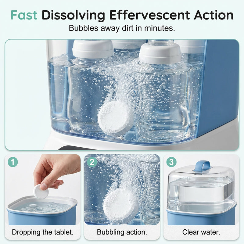🧼 Baby Bottle, Water Bottle & Cup Cleaning Tablets