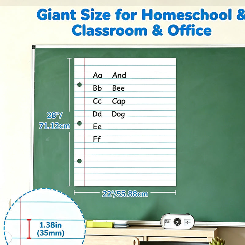 📝FLASH SALE! Lined Magnetic Dry Erase Whiteboard – Smudge-Free Wipeable Surface, Sticks To Fridges & Steel Cabinets!