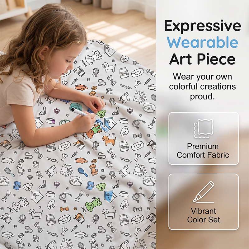 🔥LAST DAY SALE 50% OFF!!🎨✨Creative Cozy Coloring Blanket Kit