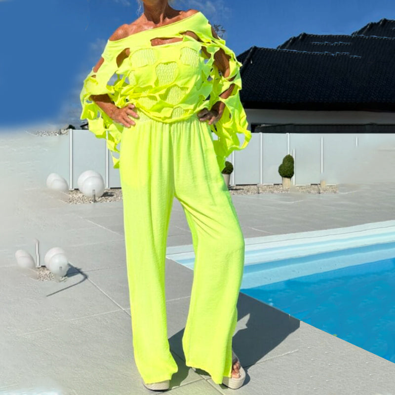 👗✨ LIMITED TIME 50% OFF! 🔥Cutout Top & Bandeau Jumpsuit – Bold cutouts & sleek bandeau – Turn heads wherever you go.