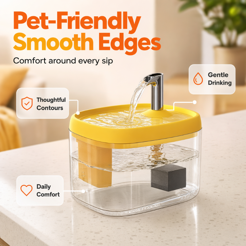 Silent Pet Drinking Dispenser with Food-Grade PET Bowl 🐾 Fresh, Flowing & Perfect for Picky Drinkers ✨