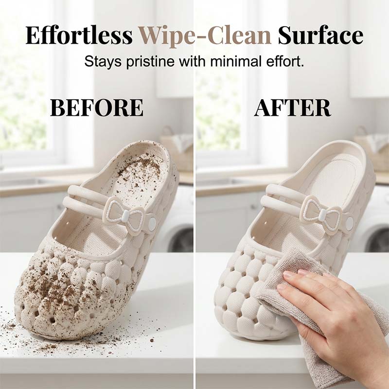 🎉 LIMITED TIME 50% OFF! 👡 Breathable Bow Mules – Cloud-Soft Slip-Ons ☁️