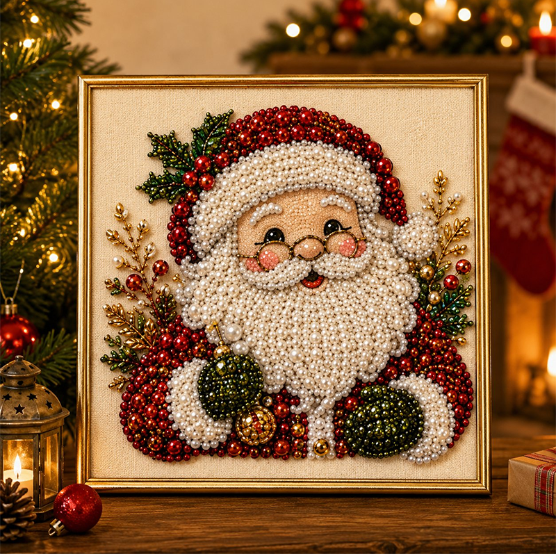 ⏳Last Day Sale Only ￡6.99!!🎁💎DIY Christmas Pearl Diamond Art Kit🎨Relaxing & Beginner-Friendly🧘