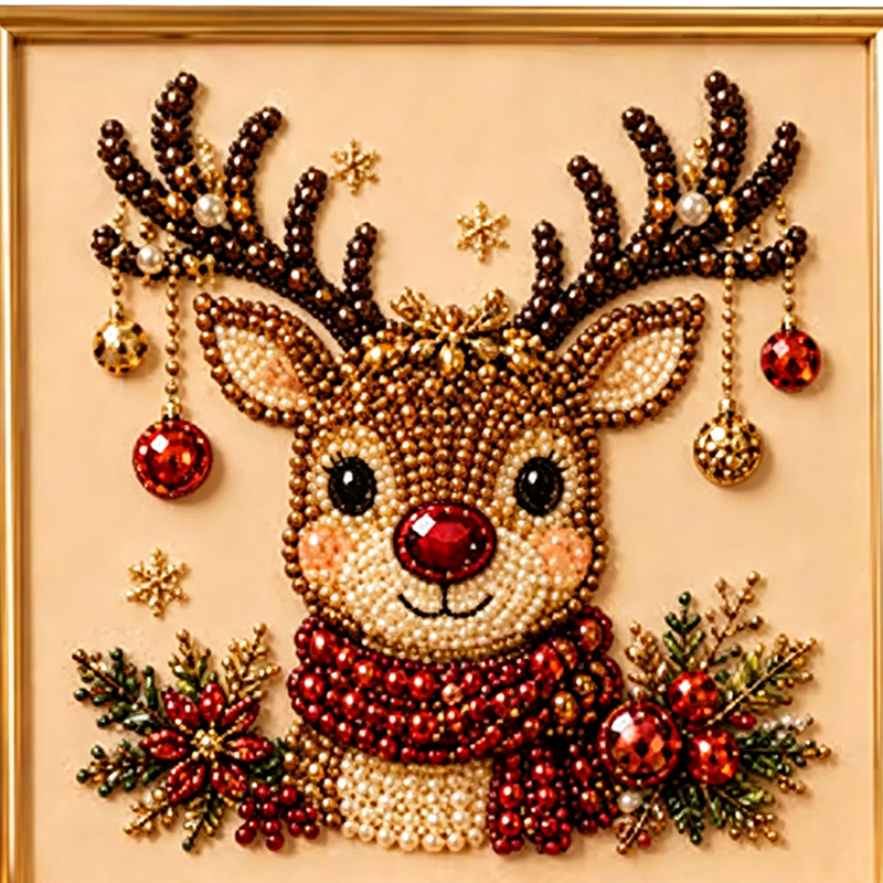 ⏳Last Day Sale Only ￡6.99!!🎁💎DIY Christmas Pearl Diamond Art Kit🎨Relaxing & Beginner-Friendly🧘
