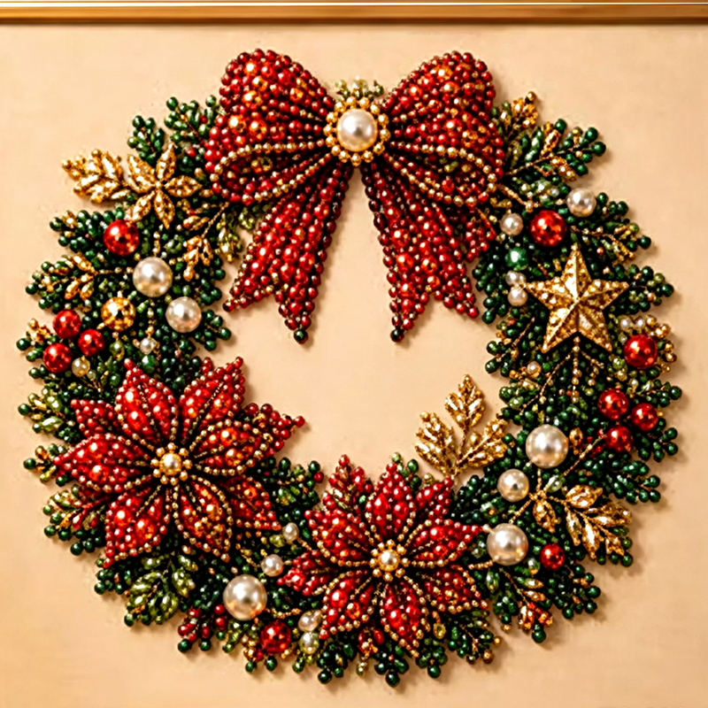 ⏳Last Day Sale Only ￡6.99!!🎁💎DIY Christmas Pearl Diamond Art Kit🎨Relaxing & Beginner-Friendly🧘
