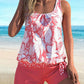 🩱Last Day Sale 50% OFF💃Women's Floral Print Tankini Two-Piece Swimsuit