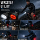 🏆 Last Day Special Price £9.99 ! 🔦USB Rechargeable Bike Light Set 🚲 Light Up the Road, Ride Home Safe – No Batteries, No Fuss ✨