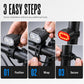 🏆 Last Day Special Price £9.99 ! 🔦USB Rechargeable Bike Light Set 🚲 Light Up the Road, Ride Home Safe – No Batteries, No Fuss ✨