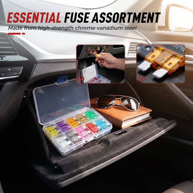 🥳2026 HOT SALE🥳💞50K+ SOLD!🔌🚗 50% OFF! Car Fuse Assortment Kit – Micro, Mini & Standard blade fuses, colour‑coded for easy ID. 100‑300 pcs – be prepared for any electrical fault! 🔧✨