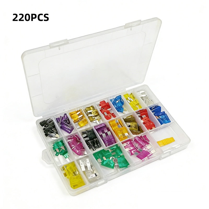 🥳2026 HOT SALE🥳💞50K+ SOLD!🔌🚗 50% OFF! Car Fuse Assortment Kit – Micro, Mini & Standard blade fuses, colour‑coded for easy ID. 100‑300 pcs – be prepared for any electrical fault! 🔧✨