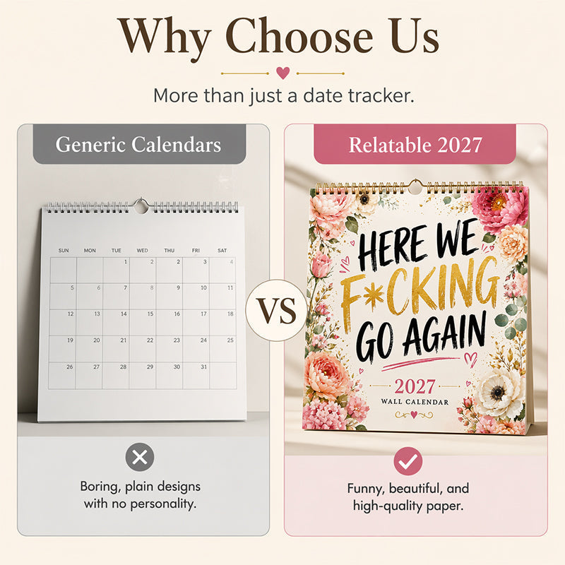 🎁LIMITED SALE BUY 2 GET 1 FREE!!✨💞50K+ SOLD! 🔥Funny 2027 Wall Calendar Calendar for Women