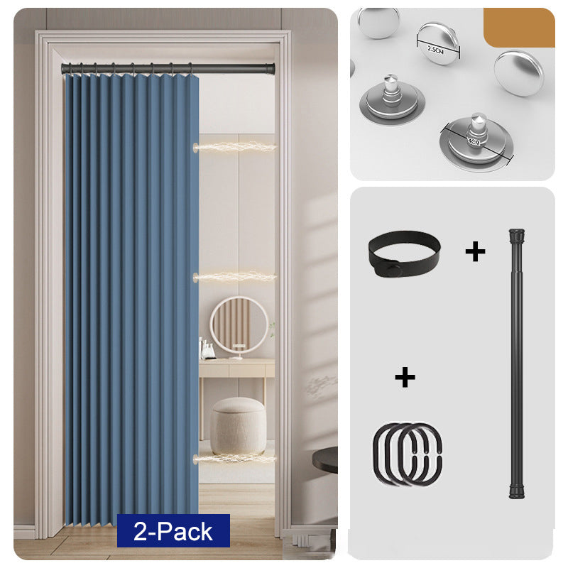 ⏰LIMITED TIME 50% OFF! ⭐No-Drill Magnetic Accordion Door Curtain