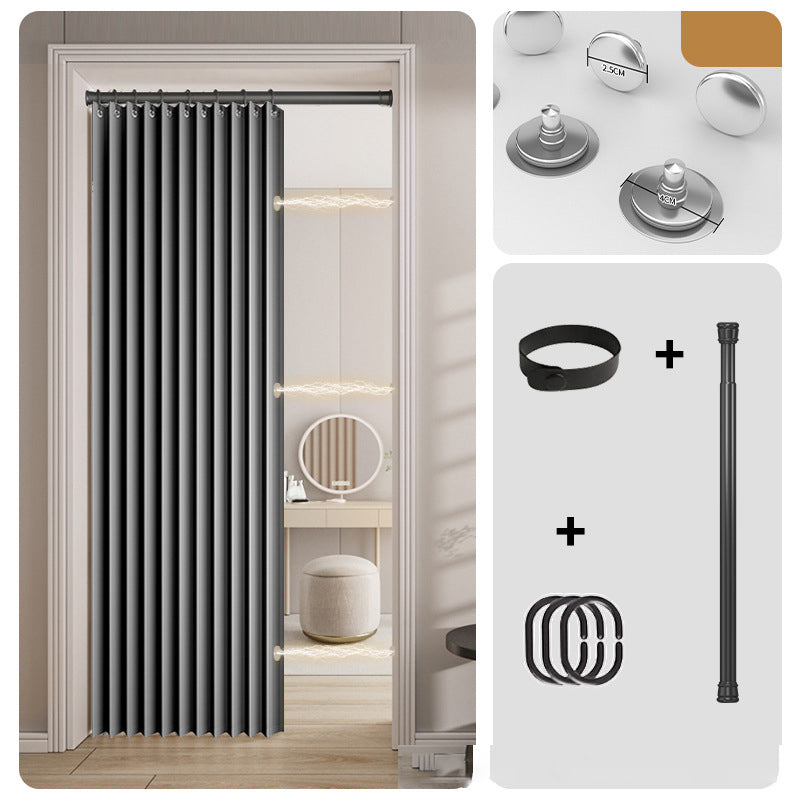 ⏰LIMITED TIME 50% OFF! ⭐No-Drill Magnetic Accordion Door Curtain