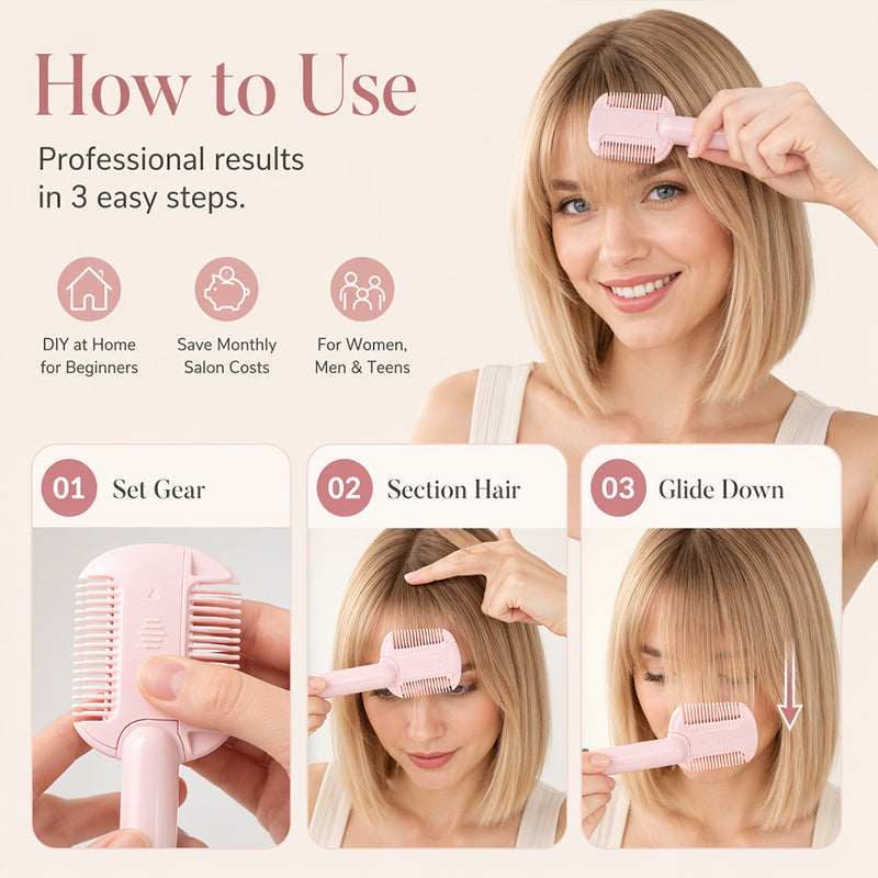 🎉✨Buy 1 Get 1 Free Limited Offer！🎁Portable Dual-Use Hair Trimming Comb