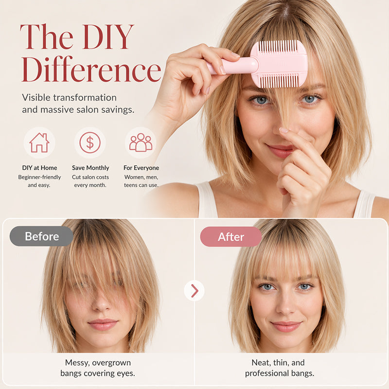 🎉✨Buy 1 Get 1 Free Limited Offer！🎁Portable Dual-Use Hair Trimming Comb