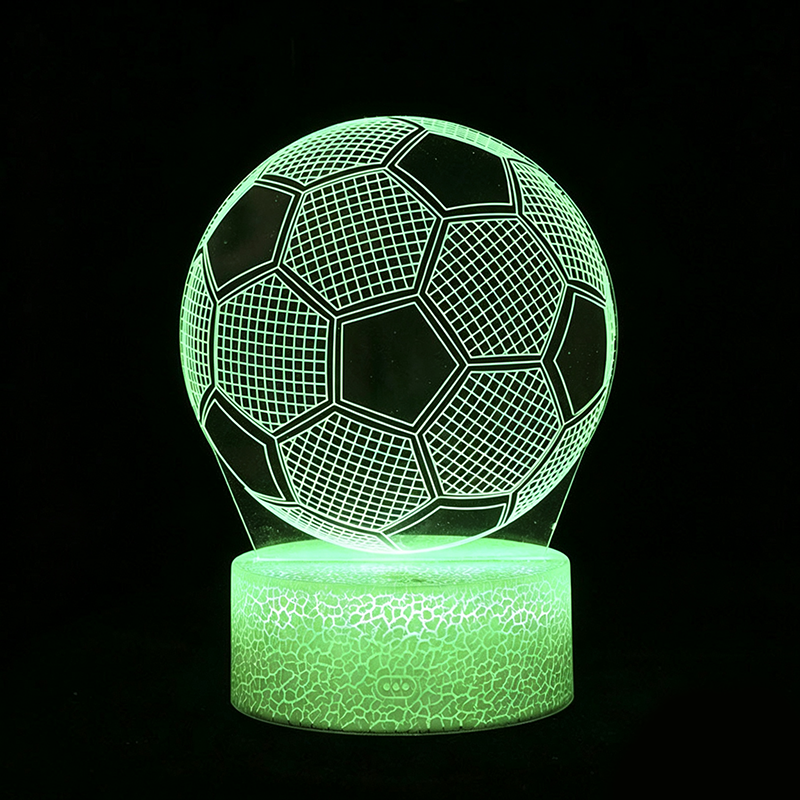 ⚽ 50% OFF! Glow Soccer Night Light | 3D Holographic Illusion | Dynamic RGB Color Changing | Eye-Friendly LED | Touch & Remote Control 🌈✨