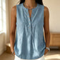 🏖️Summer Hot Sale 60% OFF🏝️👚Women's Casual Sleeveless Button-Front Top✨