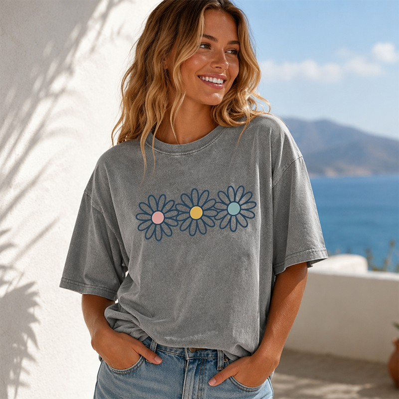 Vintage Streetwear Daisy Tee