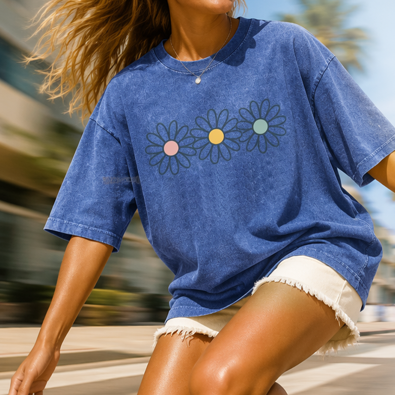 Vintage Streetwear Daisy Tee