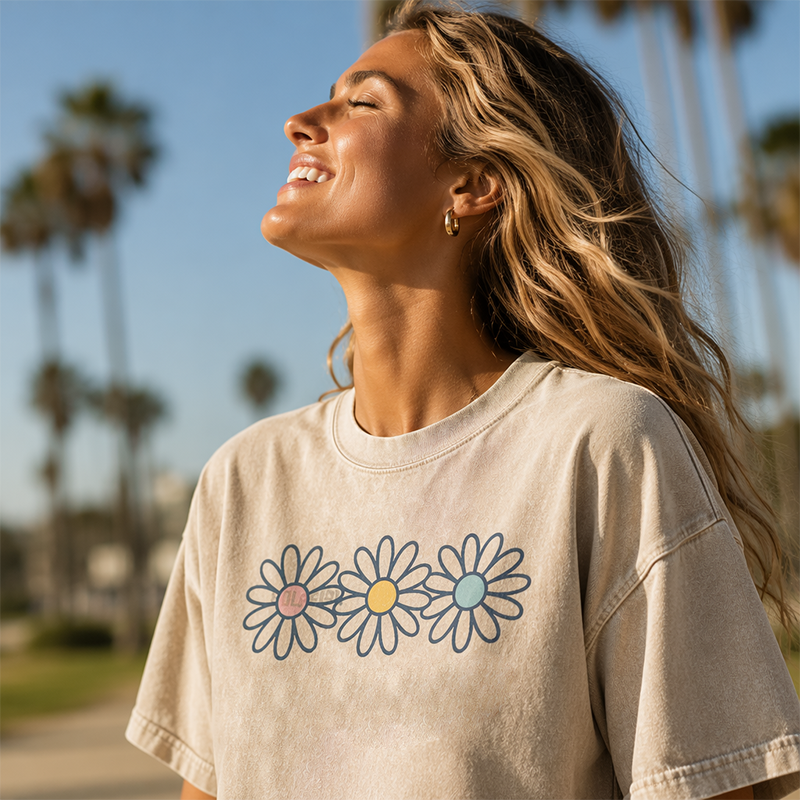 Vintage Streetwear Daisy Tee