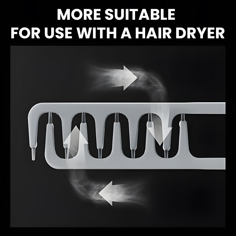 🏆 Last Day Special Price £9.99! 🔥Buy 1 Get 1 Free🎁Wide-tooth volumizing comb – Professional styling comb for men and wome