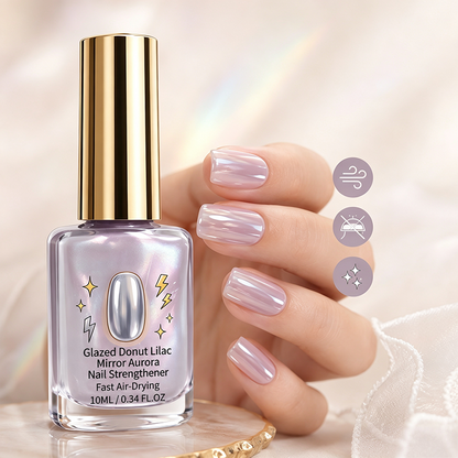 💅Buy 1 Get 1 Free✨Lilac Glossy Mirror Nail Strengthener
