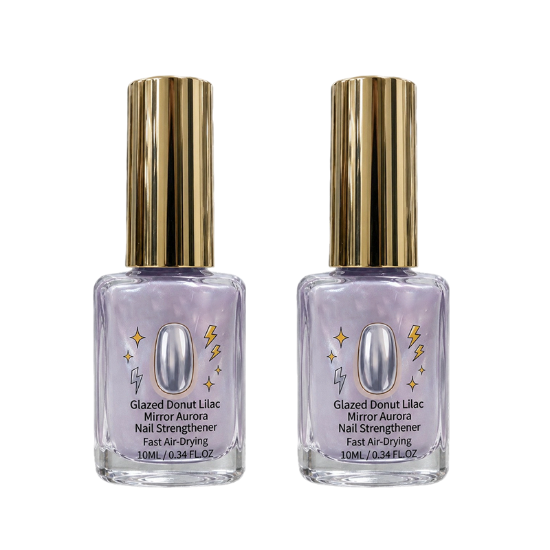 💅Buy 1 Get 1 Free✨Lilac Glossy Mirror Nail Strengthener