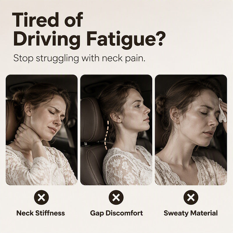 Universal Memory Foam Neck Pillow for Car Headrest