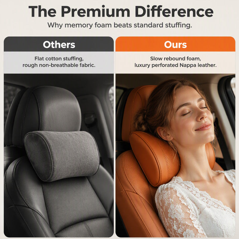 Universal Memory Foam Neck Pillow for Car Headrest