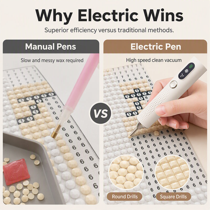 💎 Save 50%! 🖊️ Electric Diamond Pen – Rechargeable, wireless & ergonomic ✨