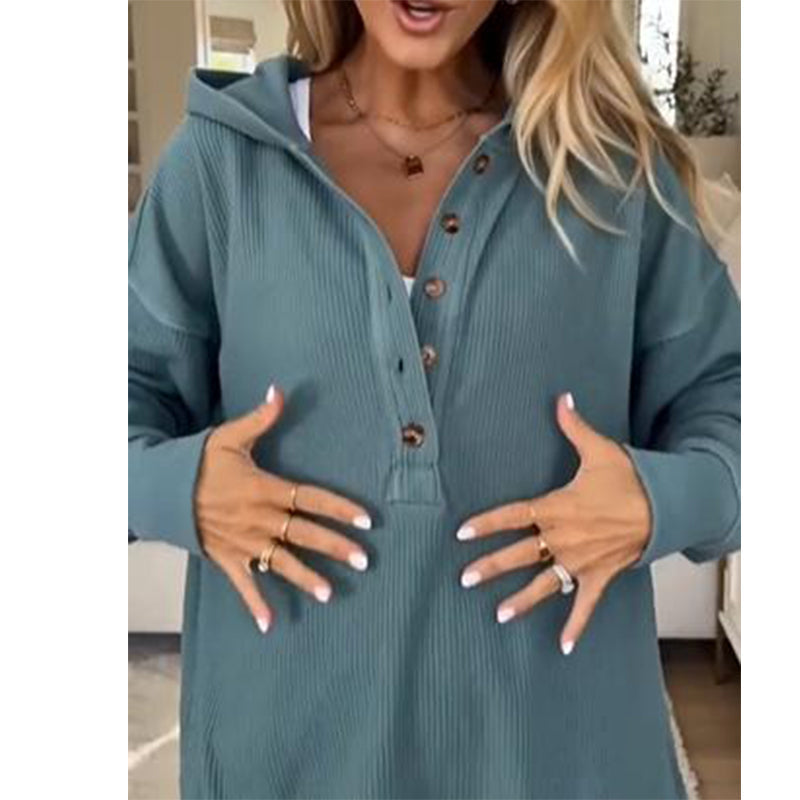 🔥LAST DAY SALE ONLY ￡19.99!!🔥Women's Long Sleeve Casual Hoodie Top 👕 A Cosy Throw-On for Chilly Mornings & Laid-Back Days ✨