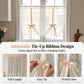 📢📢50% OFF !! ⏰Embroidered Floral Tie-Up Sheer Curtain