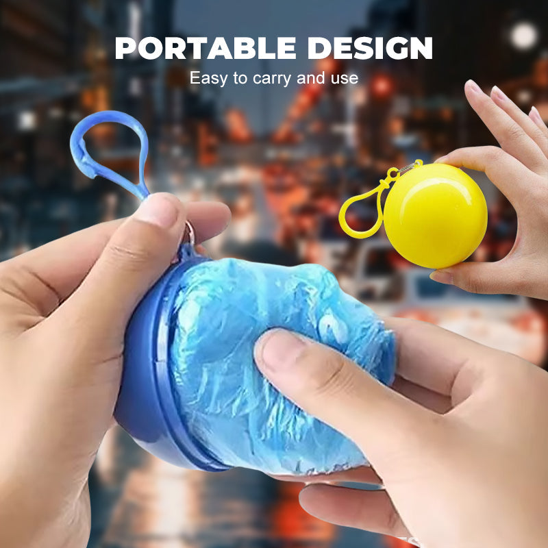 Buy 1 Get 1 Free✨Mini Ball Shape Disposable Raincoat