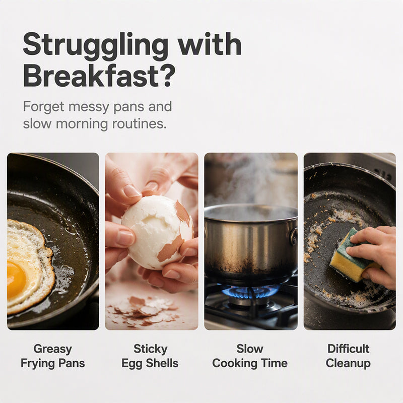 🥳2026 HOT SALE🥳💞50K+ SOLD! 🥗🎁 50% OFF! Microwave Egg Poacher – From £4.99! Dual‑cavity, non‑stick & easy clean. Healthier than frying – stock up & save! 🏠✅