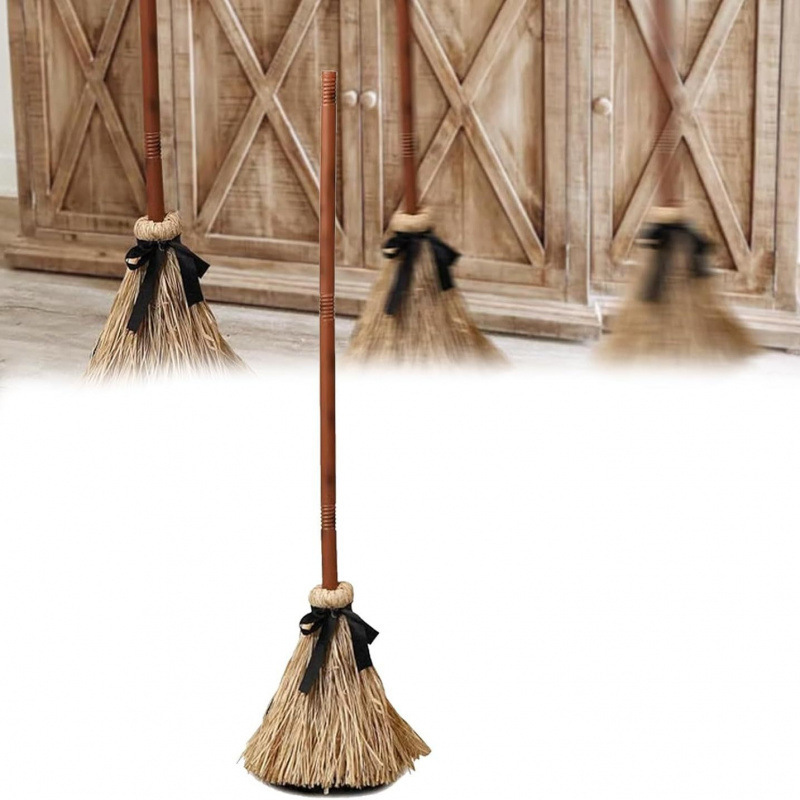Halloween Electric Witch Broom Decoration