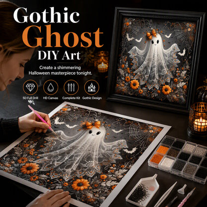 Halloween Cute Ghost DIY Diamond Art Kit