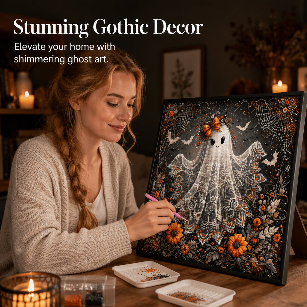 Halloween Cute Ghost DIY Diamond Art Kit