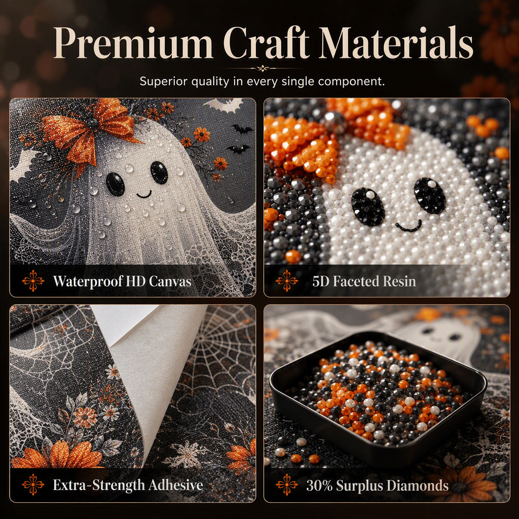 Halloween Cute Ghost DIY Diamond Art Kit
